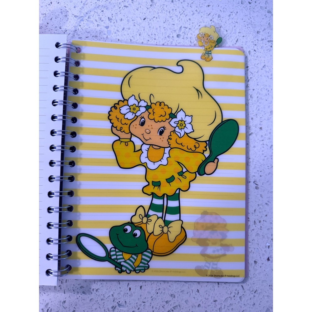 Strawberry Shortcake Spiral Journal 96 Sheets 4 Gel Pens Character Tabs Pink - Picture 7 of 8